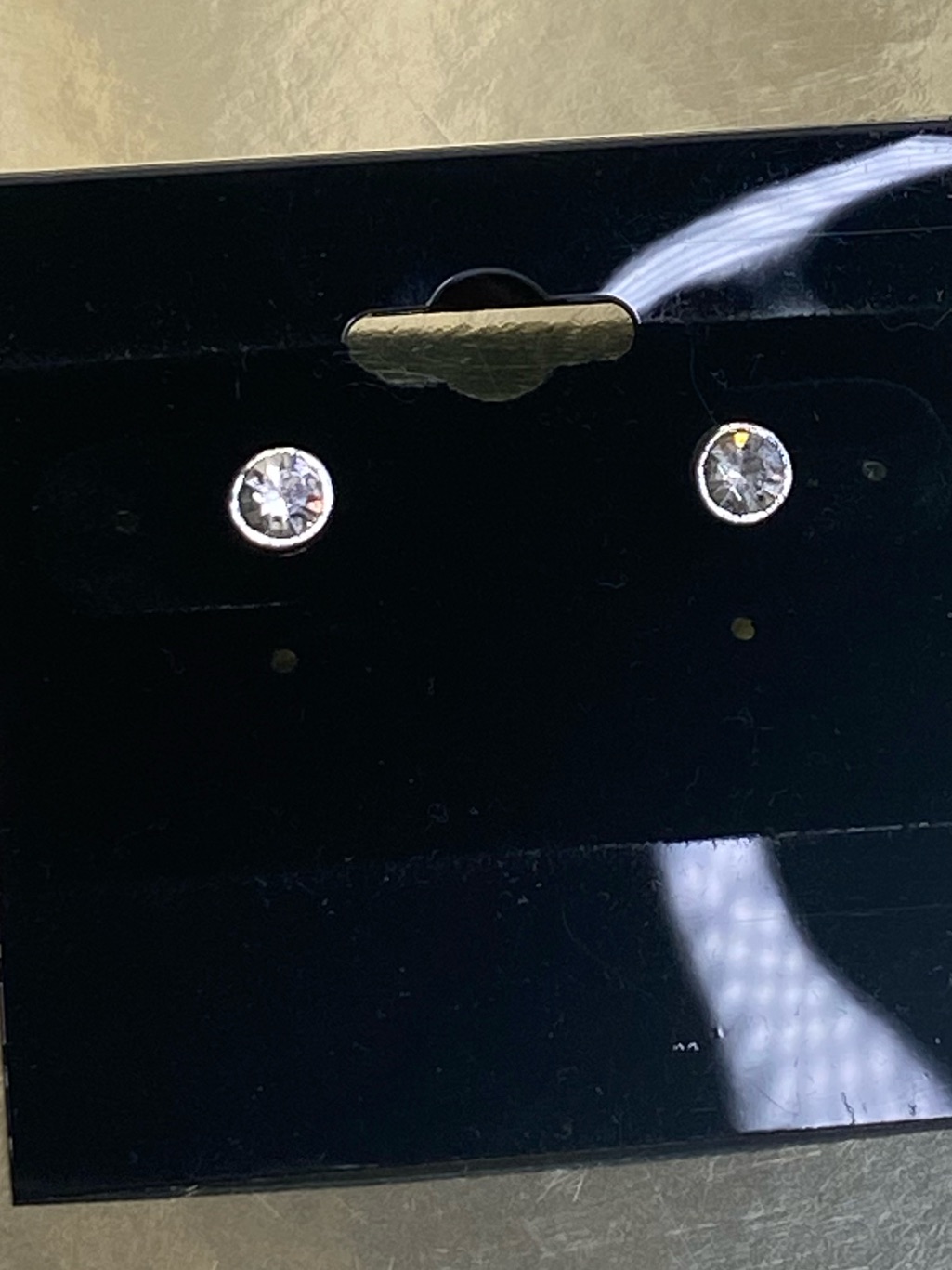 Bezel Set Diamond Studs